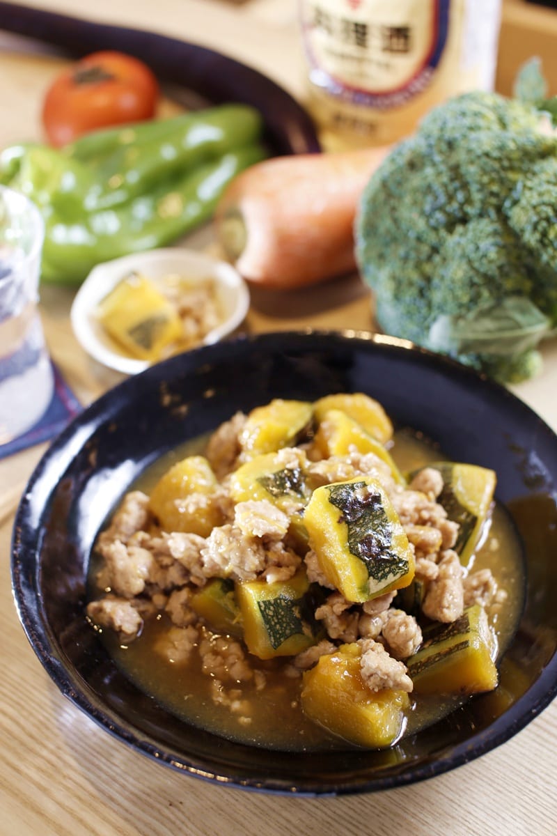 南瓜绞肉煮