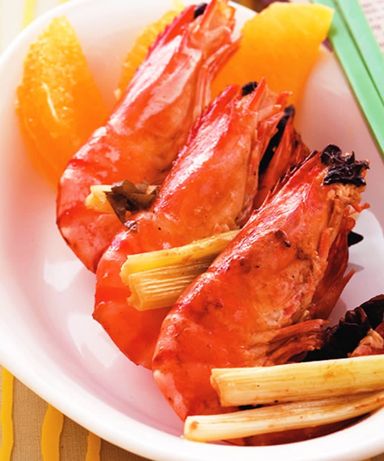 食谱:八角烤虾串