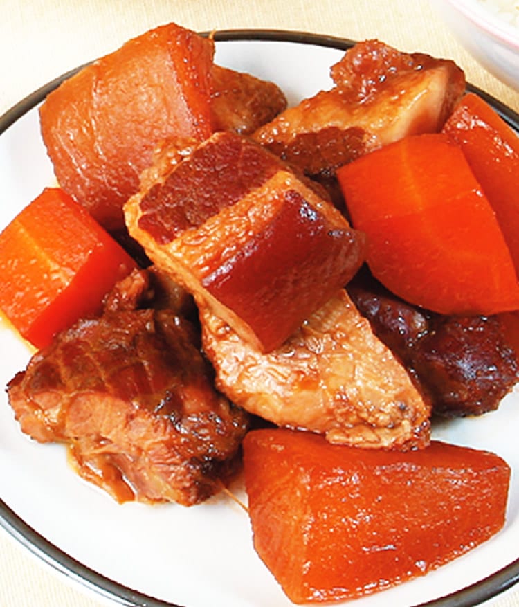 食谱:红白萝卜控肉