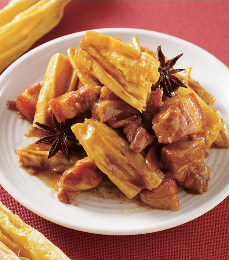 食谱:腐竹烧肉