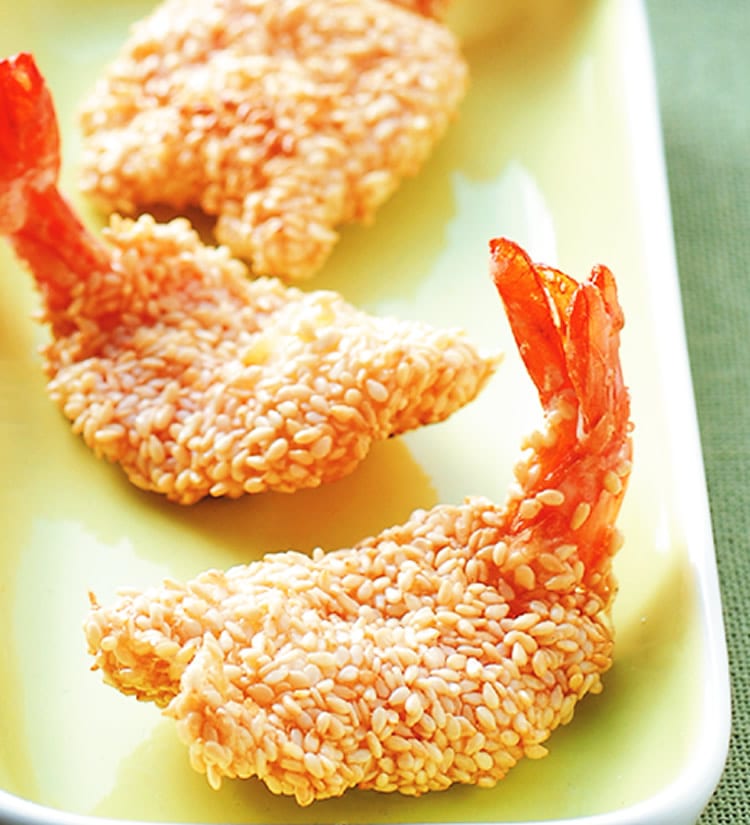 食谱:芝麻炸虾