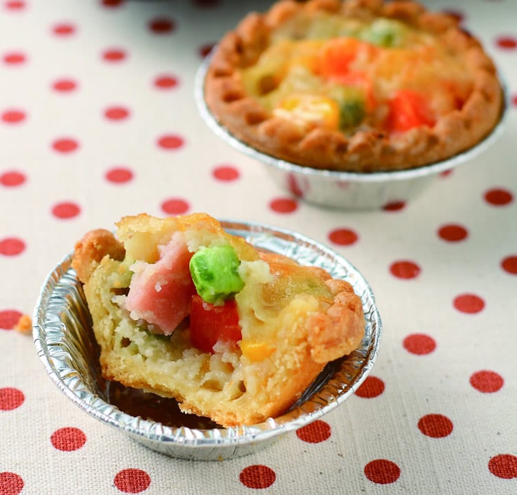 食谱:四色综合蔬菜派