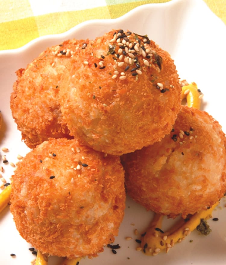 食谱:炸鲔鱼饭团