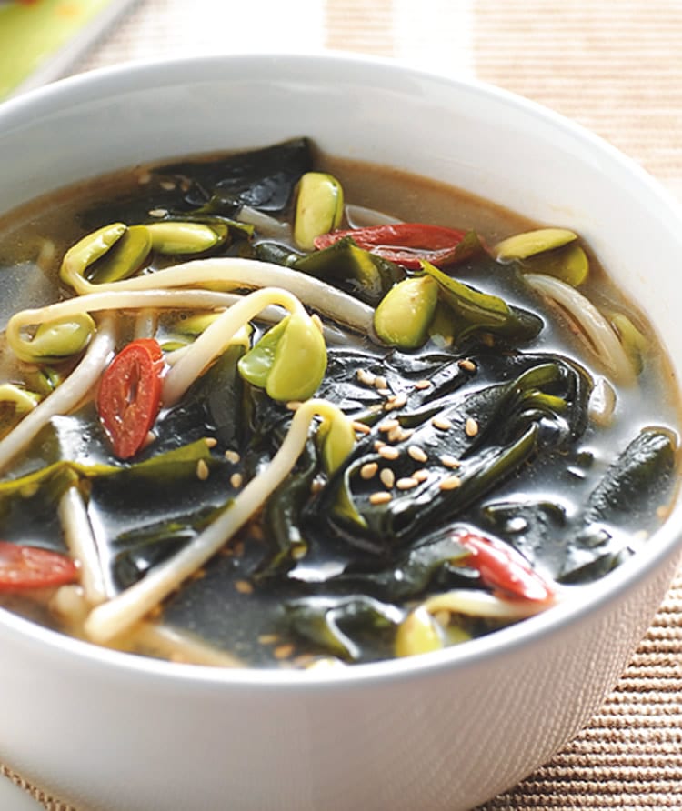 食谱:海带黄豆芽汤