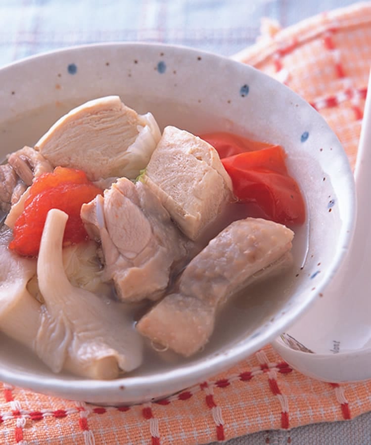 食谱:鸡肉豆腐蔬菜汤