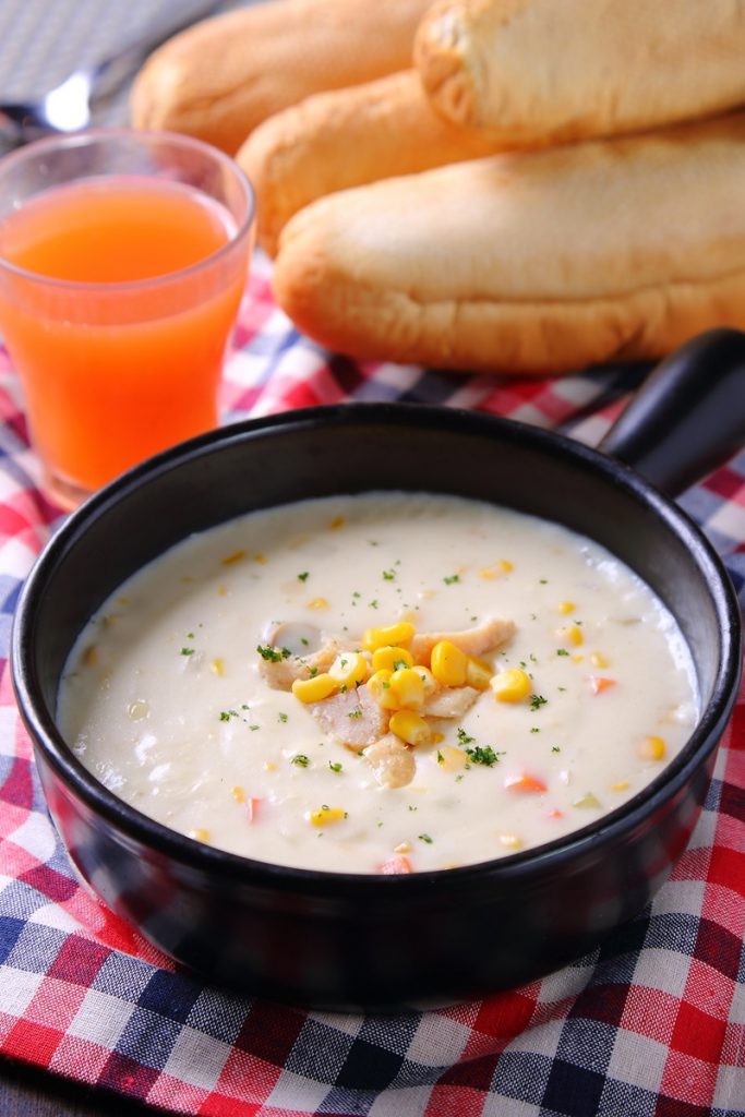 欧式燻鸡玉米浓汤