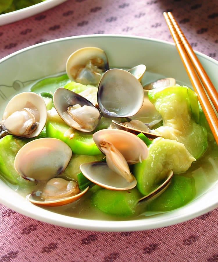 食谱:丝瓜蛤蛎