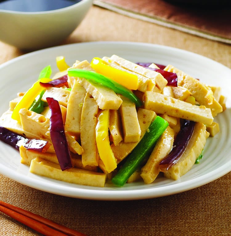 食谱:甘醇三丝百页