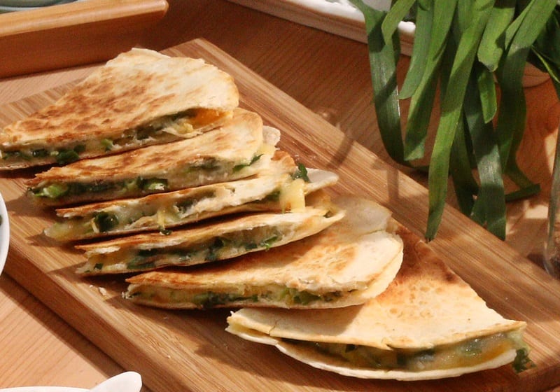 韭菜起士烤饼