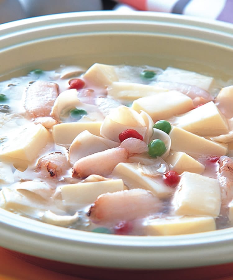 食谱:百合蟹肉豆腐羹