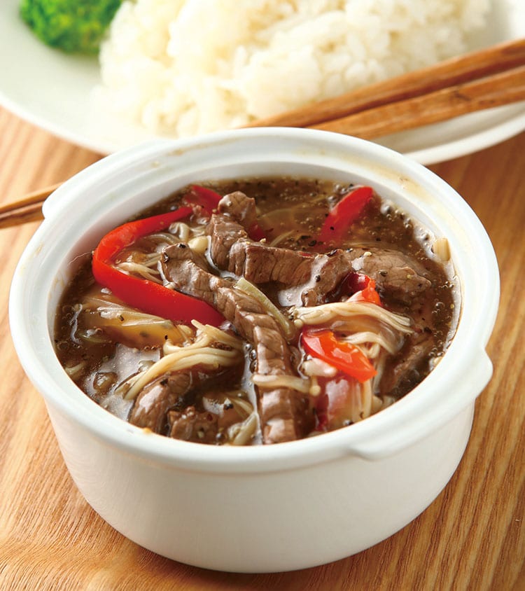食谱:黑椒牛肉烩饭