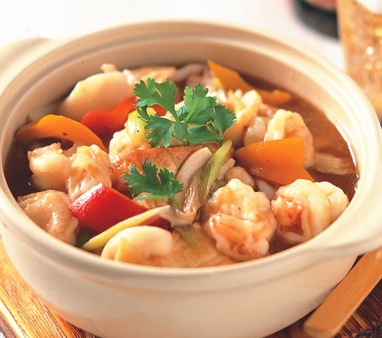 食谱:海鲜豆腐煲