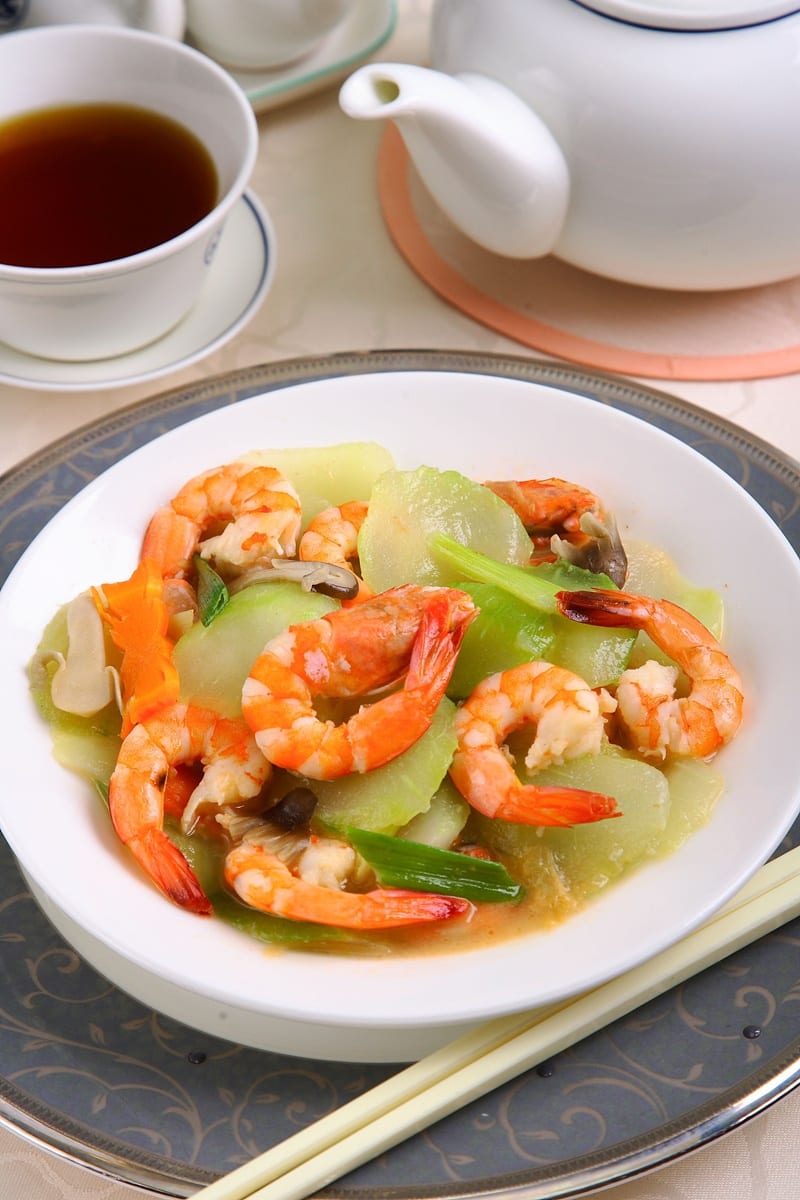 潮州菜 · 大黄瓜煮鲜虾