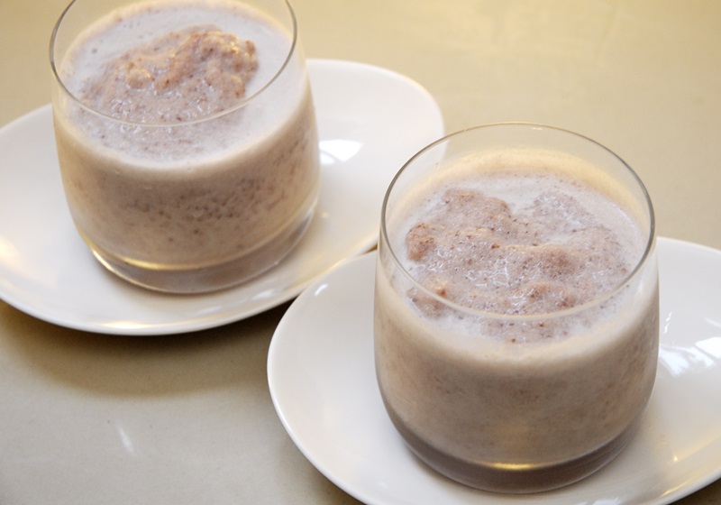 红豆牛奶冰沙