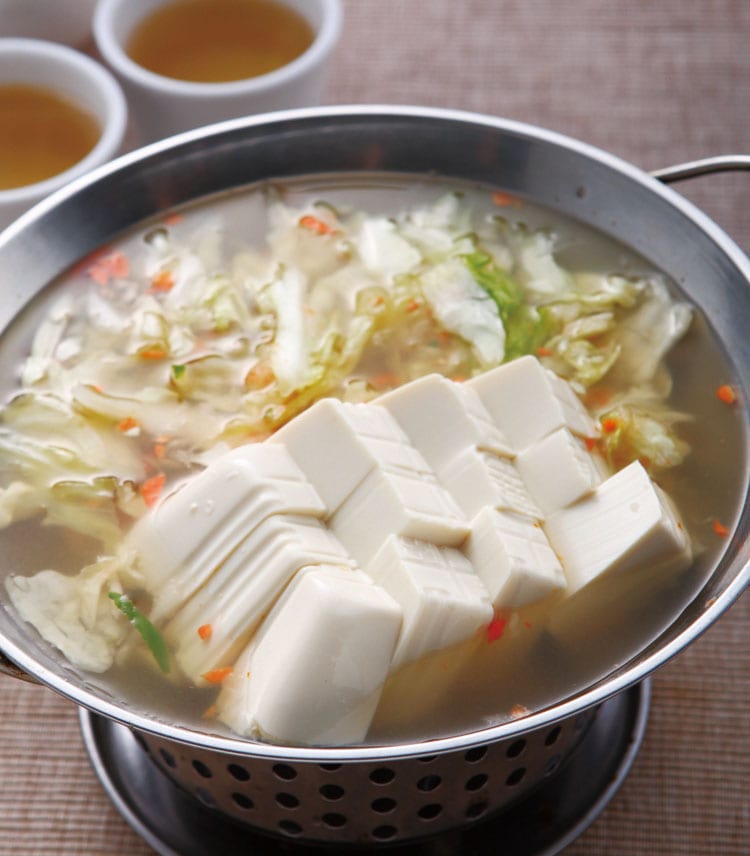 食谱:水果泡菜豆腐锅