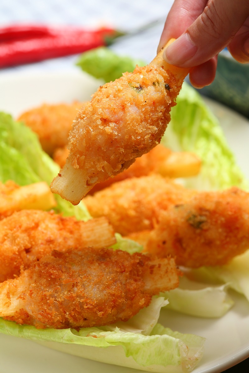 酥炸甘蔗虾