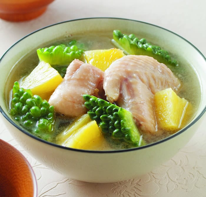 食谱:凤梨苦瓜鸡汤(2)