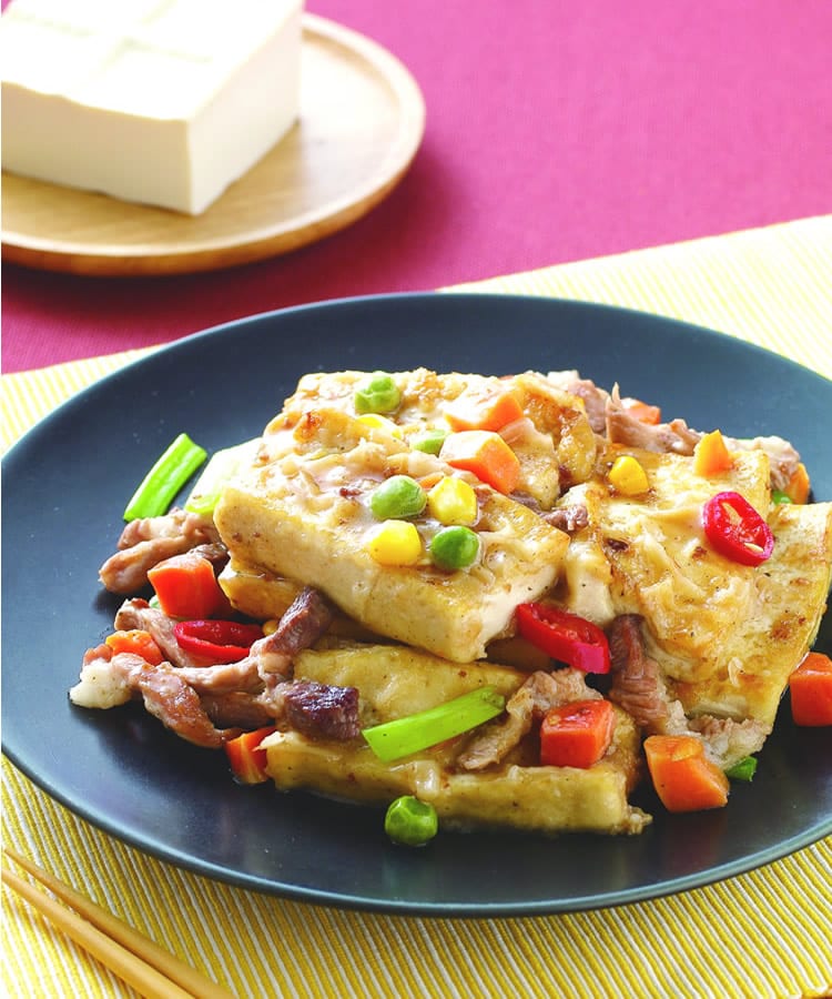 食谱:香椿煎豆腐