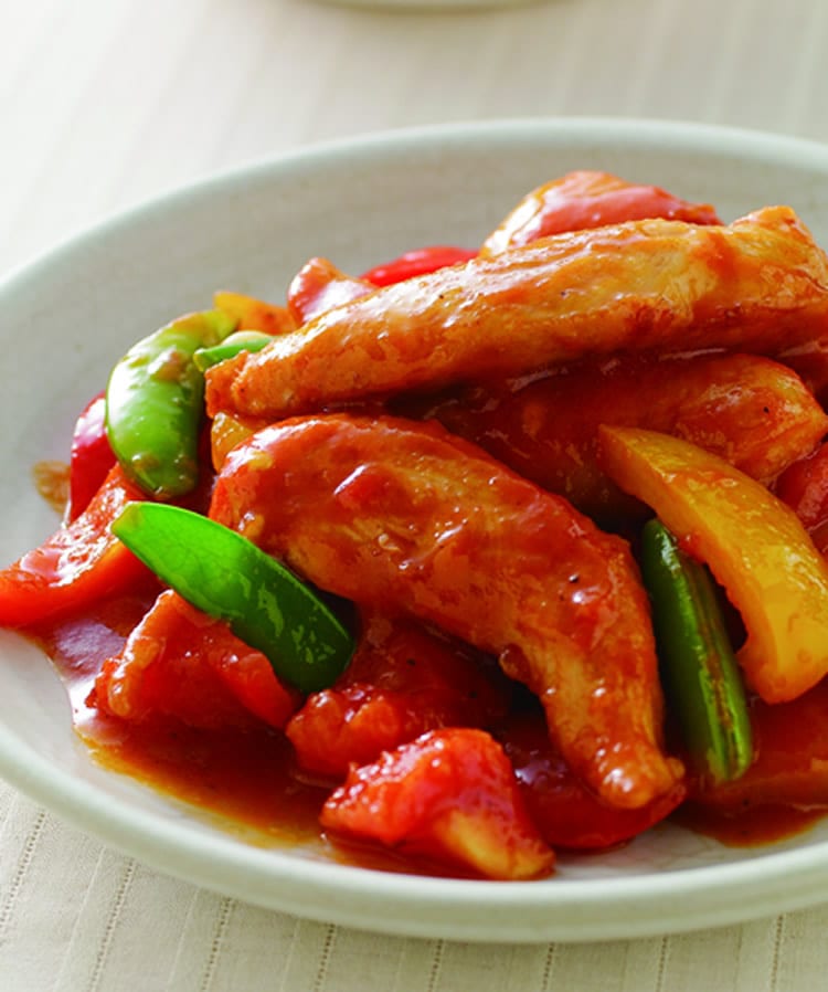 食谱:蕃茄炒鸡柳