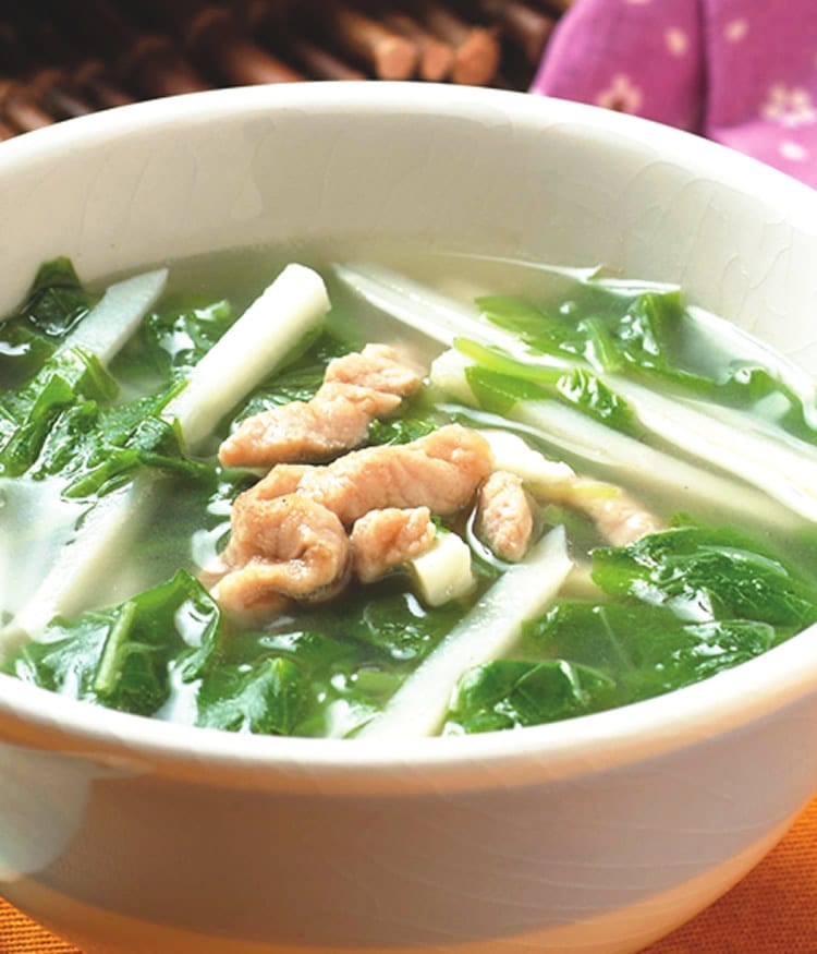 食谱:苋菜竹笋汤