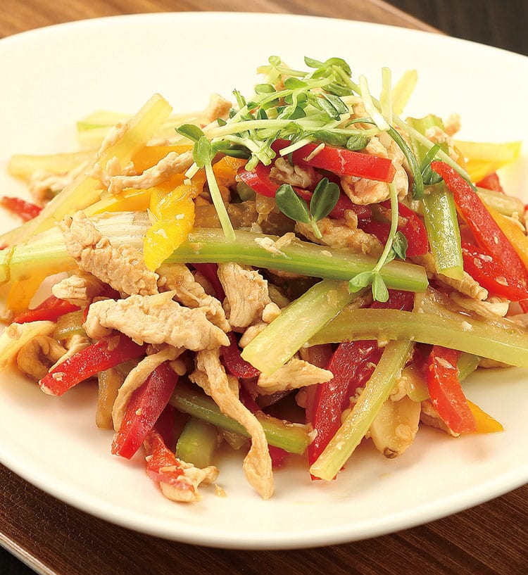 食谱:鸡肉炒三丝