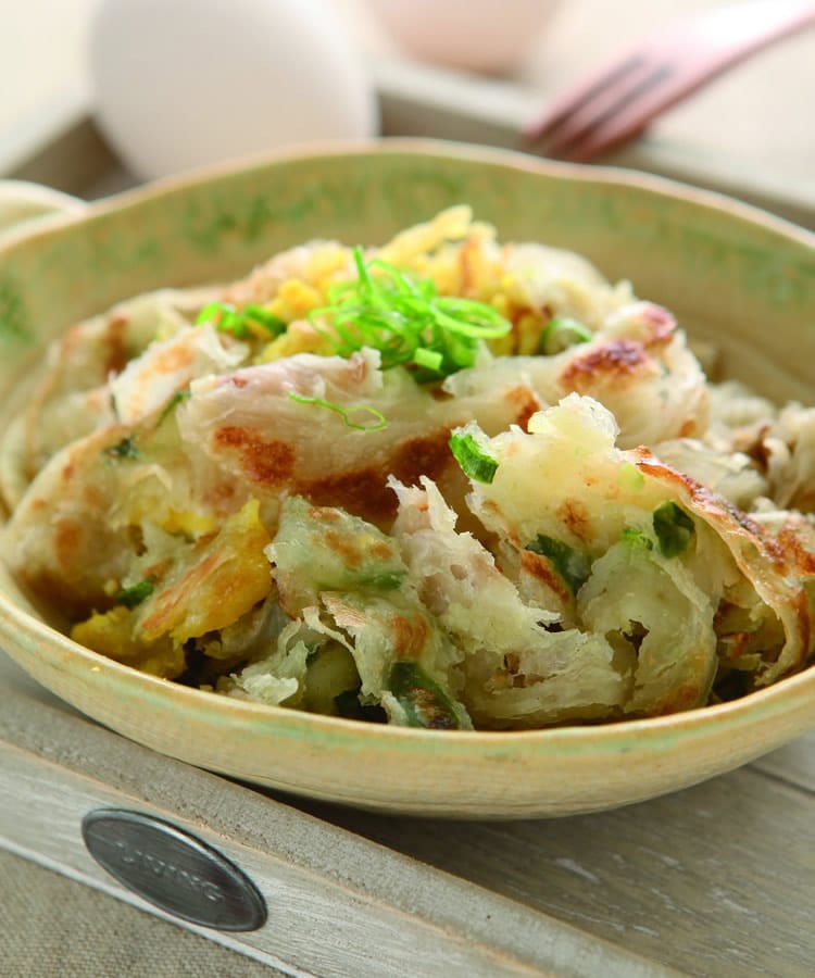 食谱:葱抓饼加蛋