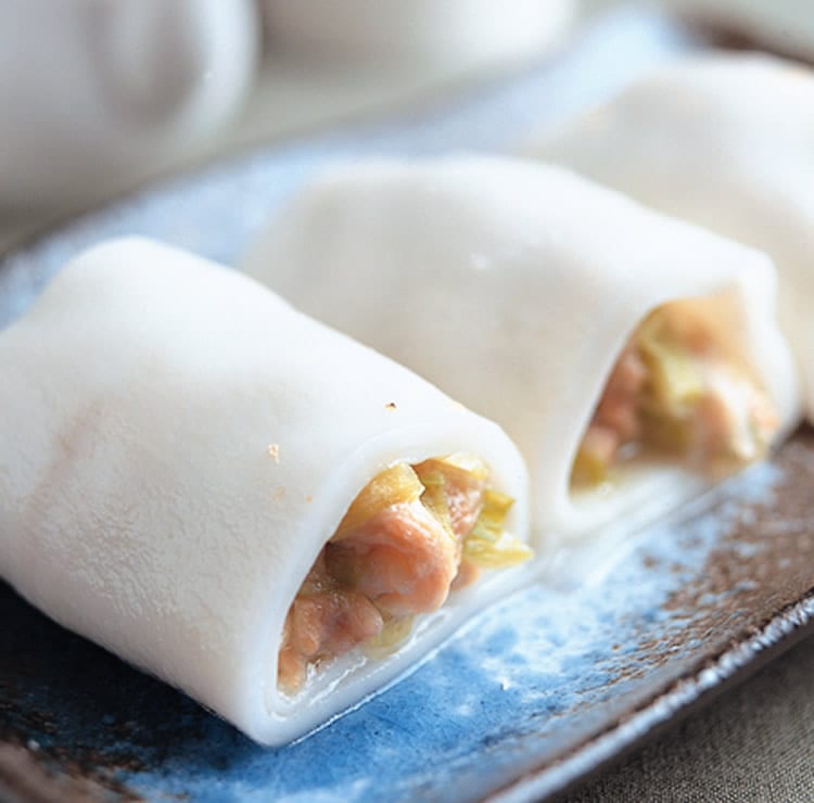 食谱:鸡丝河粉卷