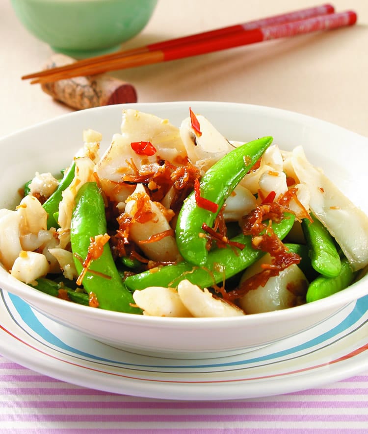 食谱:甜豆炒XO酱