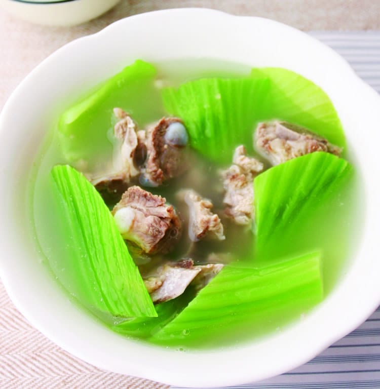 食谱:芥菜排骨汤