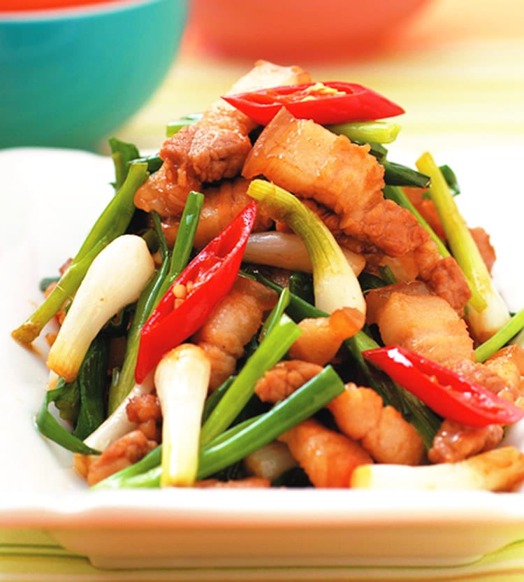 食谱:三层肉炒珠葱