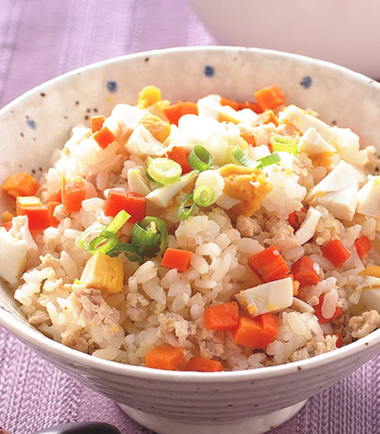 食谱:咸蛋肉末饭