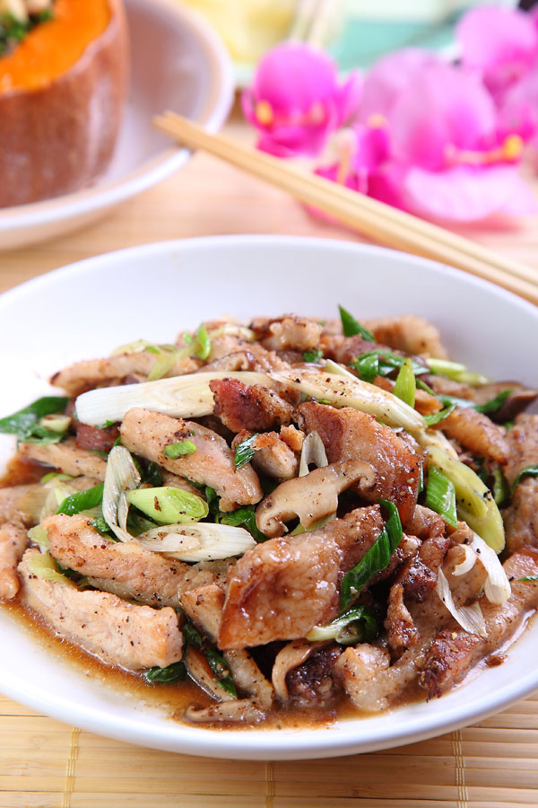 香菇蒜苗双肉