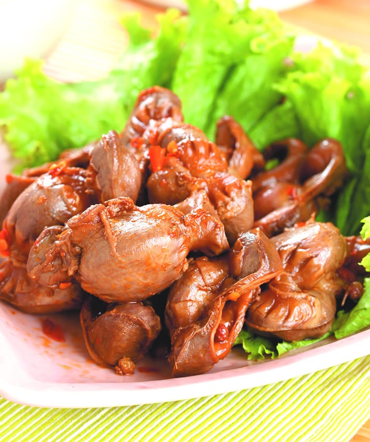 食谱:辣味鸡胗(1)