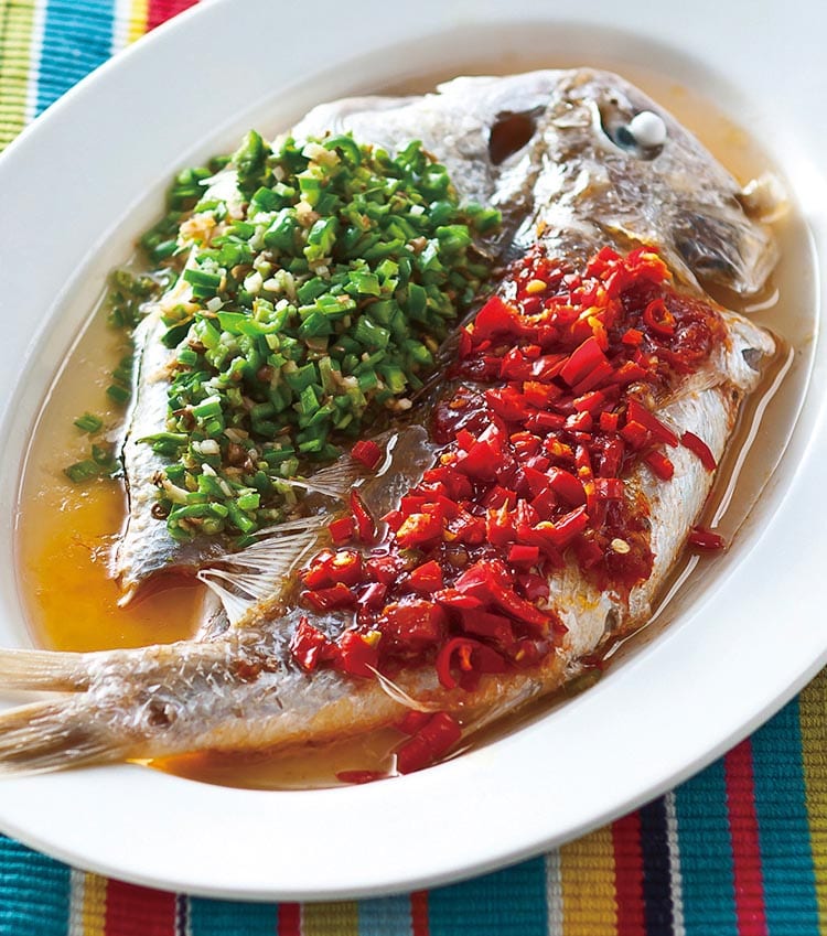 食谱:双椒蒸鲜鱼