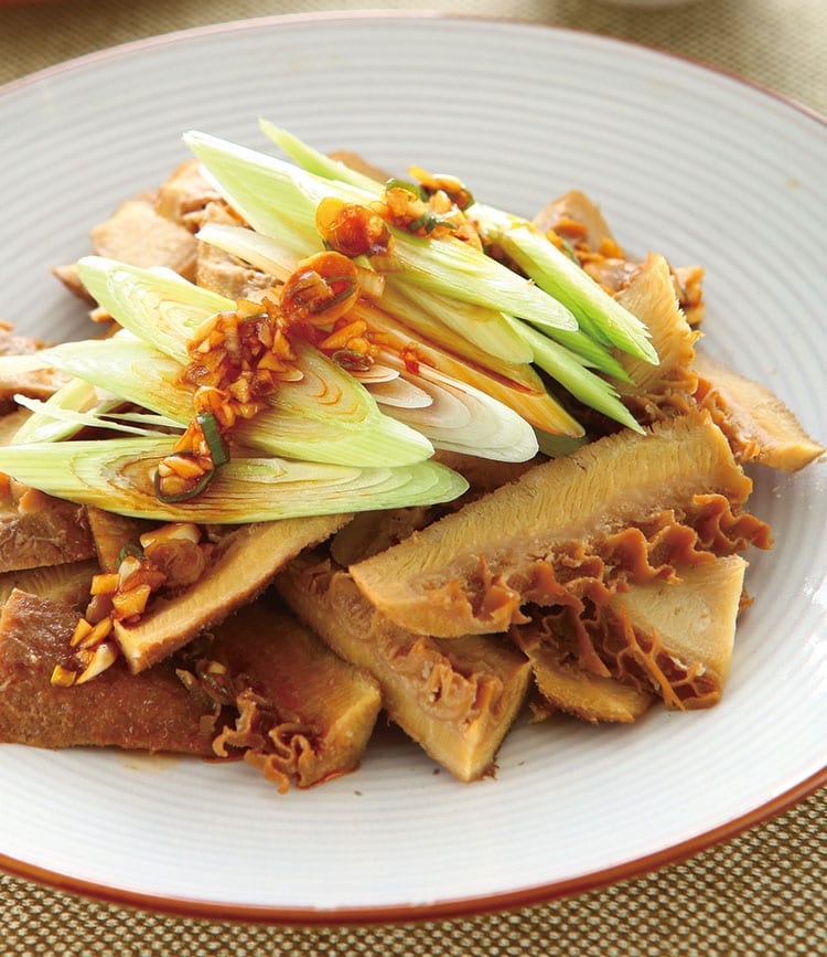 食谱:蒜苗拌牛肚