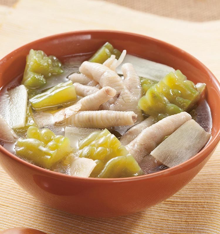 食谱:鸡脚苦瓜汤