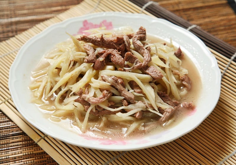 嫩姜炒肉丝