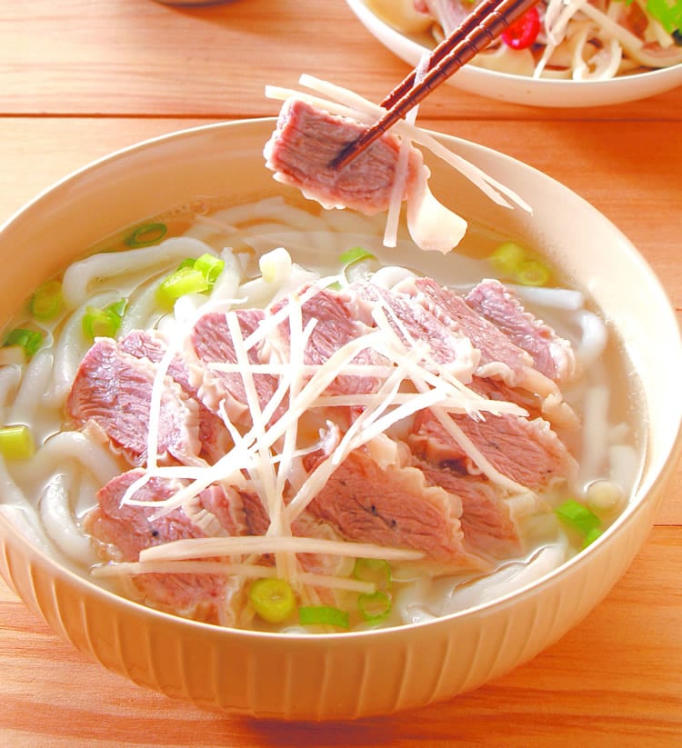 食谱:肝连米苔目汤
