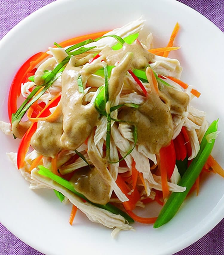食谱:芝麻酱凉拌三丝