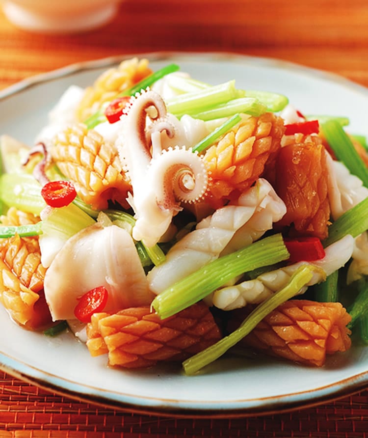食谱:芹菜炒双鱿