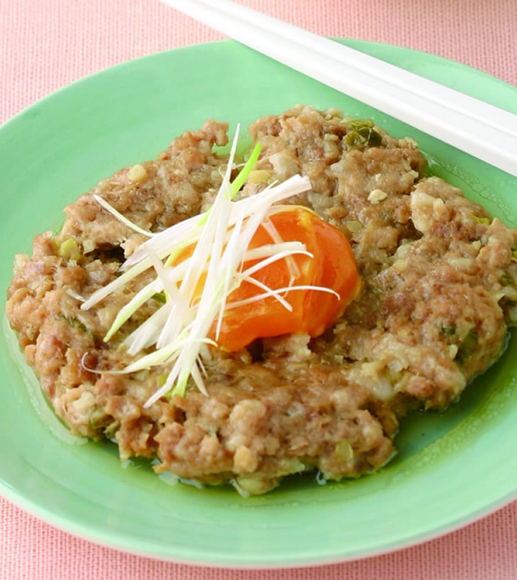 食谱:咸蛋肉饼