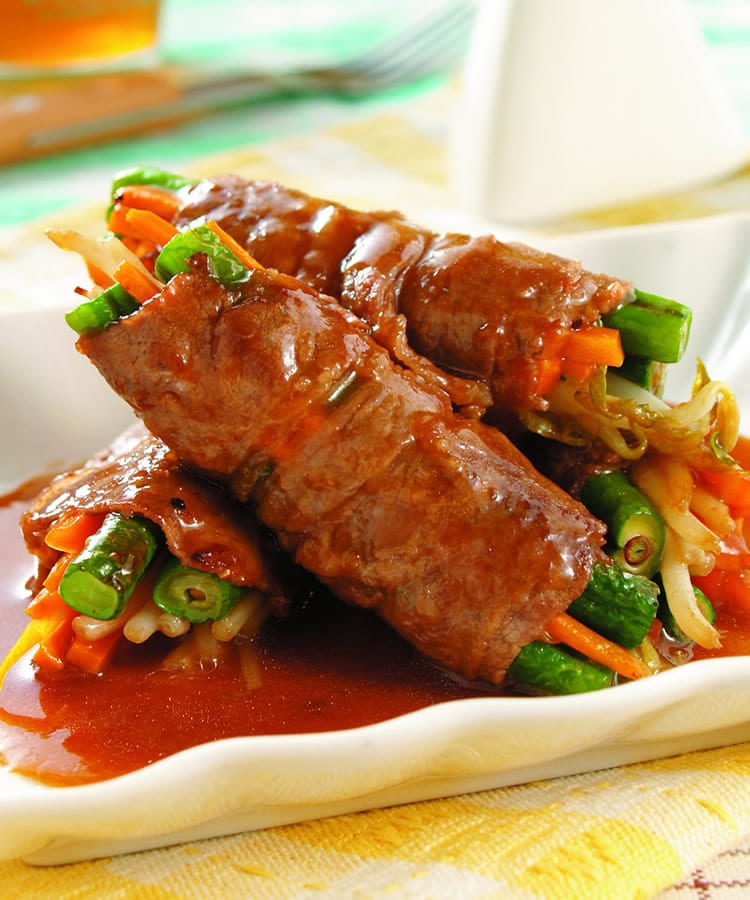 食谱:长豆肉卷