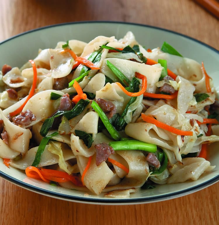 食谱:饺皮炒面