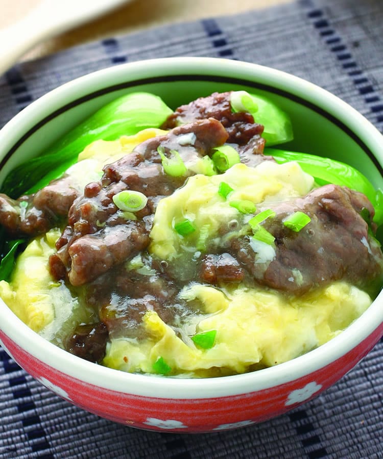 食谱:滑蛋牛肉盖饭