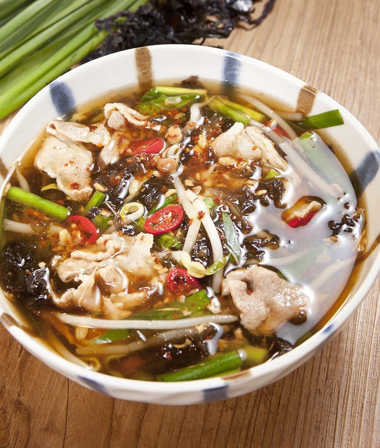 食谱:韩式芽菜肉片清汤