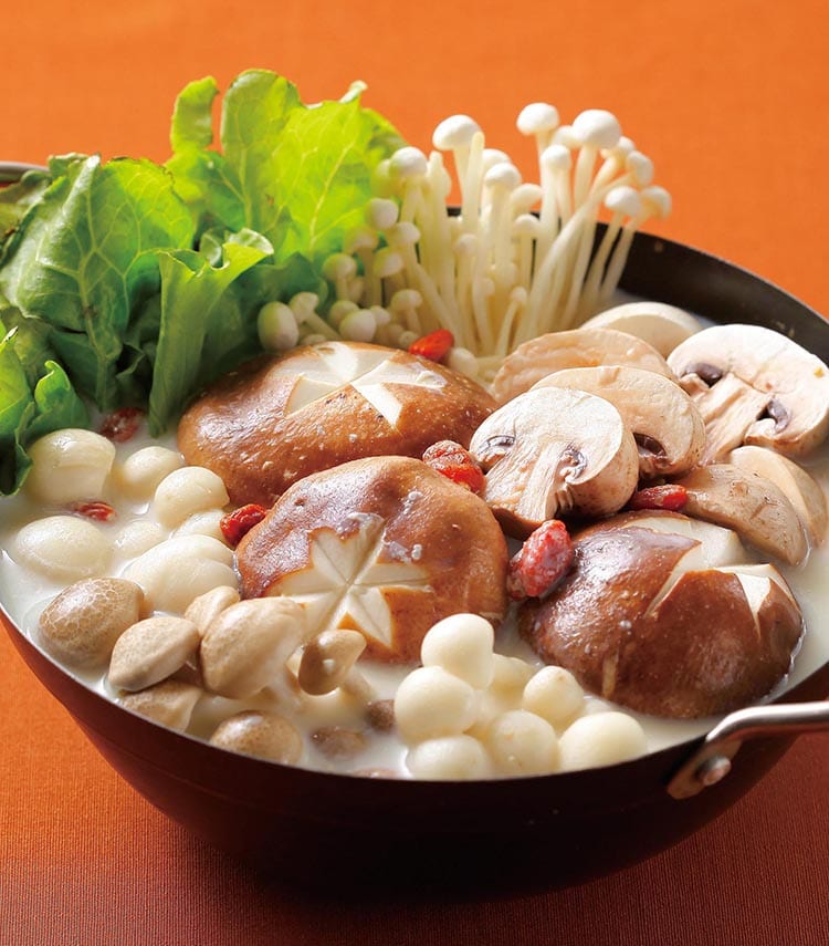 食谱:豆浆菇菇锅