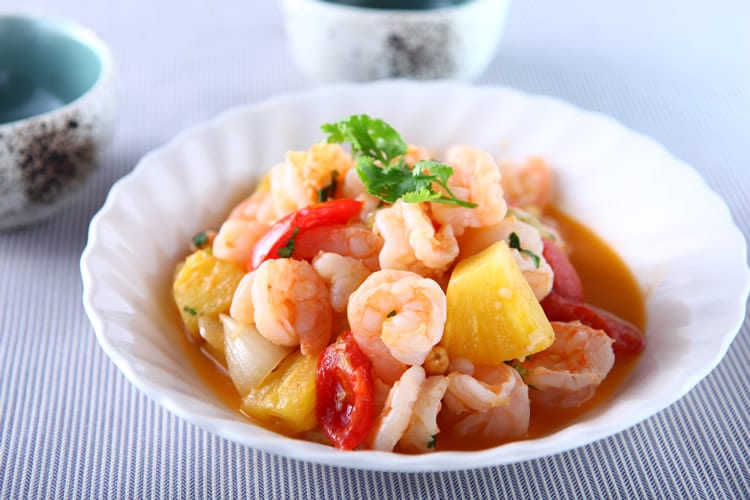 食谱:凤梨虾仁