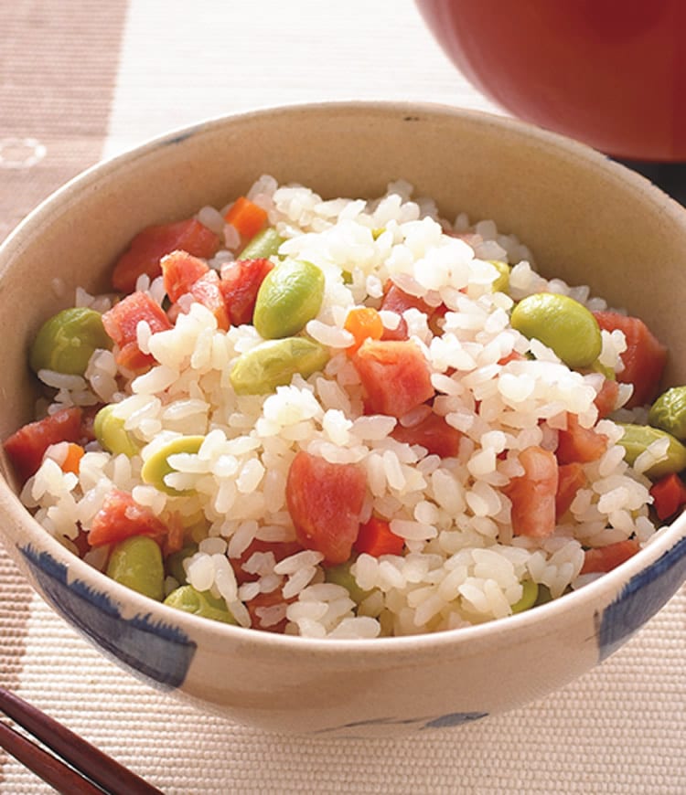 食谱:香肠豆仁饭