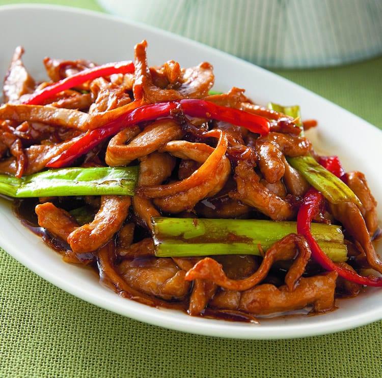 食谱:葱爆肉丝(1)