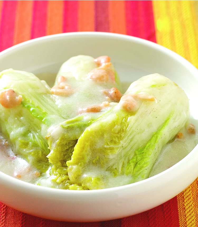 食谱:豆浆烩菜心